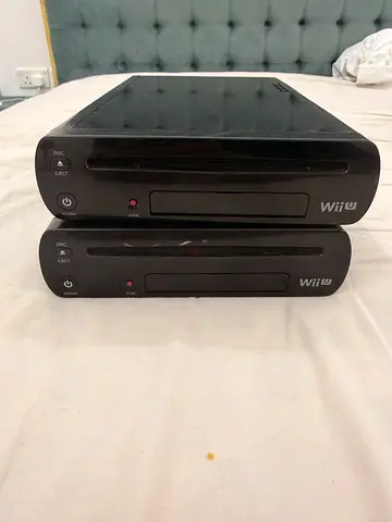 2 Black Wii U’s (Untested Only for Parts)