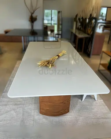 High-End Custom Dining Tables with Elegant Marble or Gloss Top