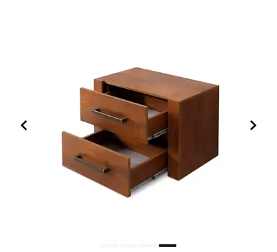 Stylish Wooden Nightstand with Drawers