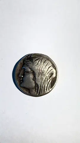 Vintage Greek Style Silver Coin – Quadriga Chariot Design