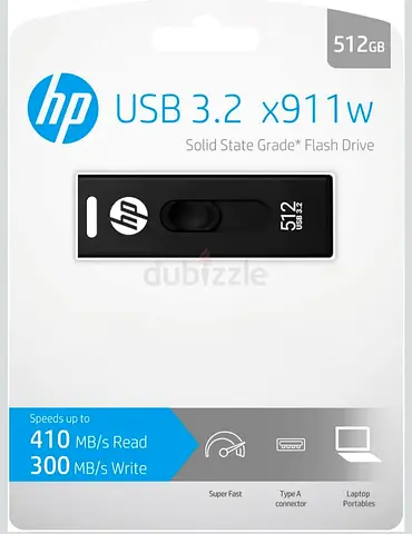 HPx911w USB SSD 3.2 Flash Drive 512GB, 410MB/s  Speed, 300MB/s Write Speed,for sale