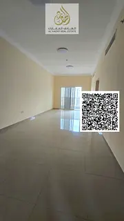 Two rooms and a hall for annual rent in Ajman Al Jurf 3 near the Chinese market, 2 bathrooms, balcon
