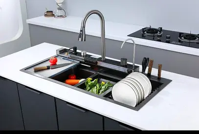 Modern Kitchen Sink with Accessories