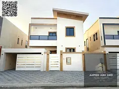 Luxury villa for rent in Al Yasmin area – 5 master bedrooms with a majlis and spacious lounges, wi