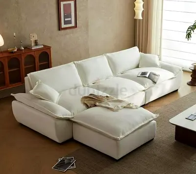 Comfortable White Sectional Sofa