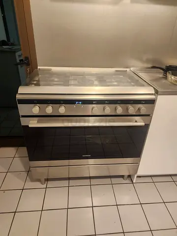 Siemens 5 burners Full gas oven with fan digital cooking range latest version 90cm