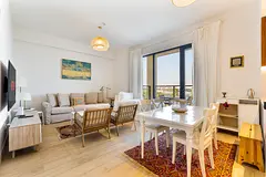 Chic 2BR APT w/ Balcony l Port de La Mer Sea View | Furnished | Flexible term