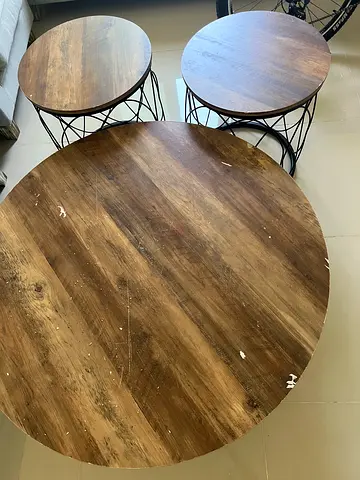 Stylish Round Wooden Coffee Tables