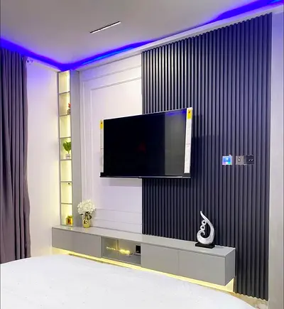 Modern Minimalist TV Feature Wall