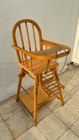 Vintage Wooden High Chair