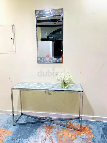 Modern Console Table with Mirror