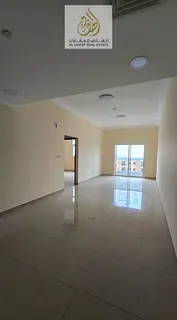 Annual rent in Ajman, Al Jurf 3 area, near Wadlam Park School. New building, suitable for families.
