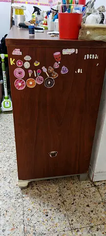 Wooden Cabinet with Stickers