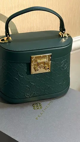 Stylish Green Handbag from Feathers