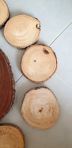 8 wooden coasters