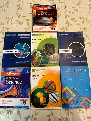 CBSE guides for class 8th and 9 the available