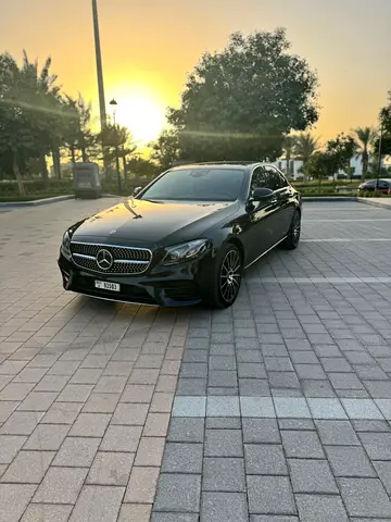 Mercedes E-class, brown leather