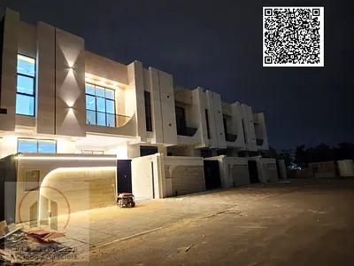 فيلا  للبيع فيلا بمنطقة الحليو 2 عجمان تصميم حديث الفيلا شاملة رسوم التسجيل(4 غرف ماستر مجلس بالمغا سل صالة رئيسية غرفة خادمة )