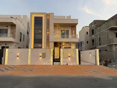 فيلا بسعر شامل رسوم  على الشارع الرئيسي جاهزة للسكن في أرقي مناطق عجمان تملك حر لجميع الجنسيات بدون