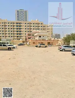 For sale in Ajman, residential/commercial land in Liwara 1 area, measuring 3175 sq ft, permit G+3, a