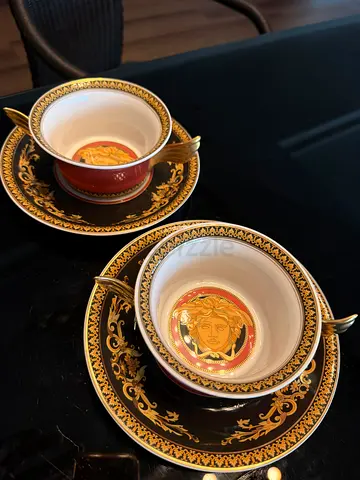 Versace x Rosenthal Medusa Red Tea cup set