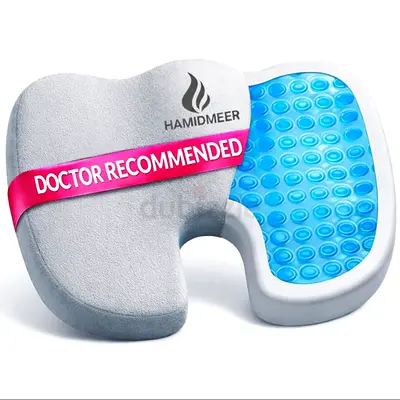 Memory foam and Gel enhanced seat cushion for Lumber support