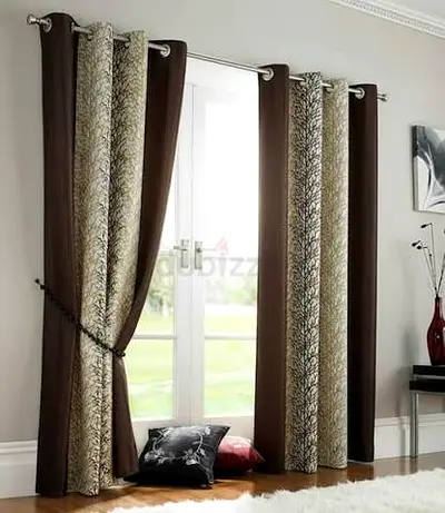 Elegant Curtains with Decorative Design