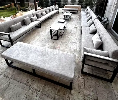 Outdoor seating set for 24 people