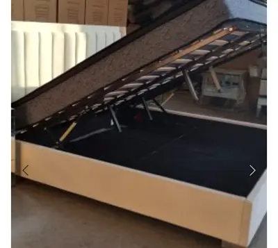 Modern Upholstered Storage Bed with Lift Up Mechanism