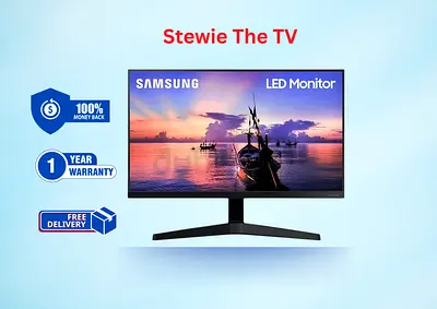 Samsung 27 LED Monitor , IPS panel and Borderless Design LF27T350FHMXUE - Warranty - Free Deli
