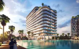1BR Lagoon View | Balcony | Azizi Venice 14 Building D