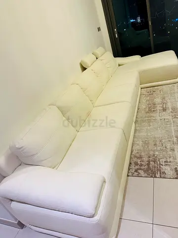 Modern White L-Shaped/Corner Sofa