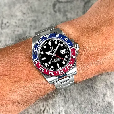 Pagani Design GMT Automatic Pilot Wrist Watch Synthetic Sapphire Dial