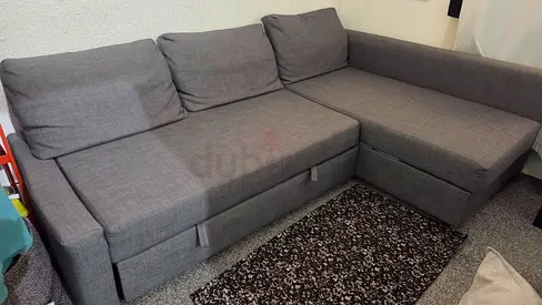 Grey Sectional Sofa bed with Storage