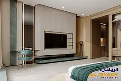Furnished 1 Bedroom | Binghatti Aquarise | Burj &amp; Sea Views