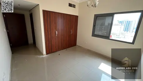 Two bedrooms and a living room. Both bedrooms are master suites with a large kitchen and balcony. Four bathrooms, maid's room, laundry room, central g