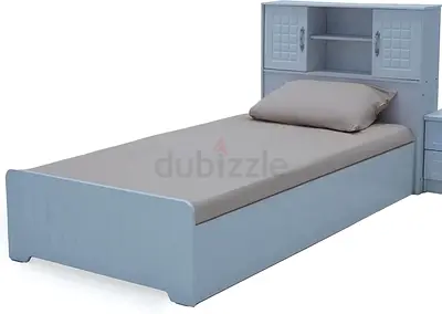 2 Single Bed with Storage and Headboard with mattress