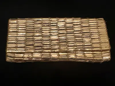 Stylish Gold Clutch Bag