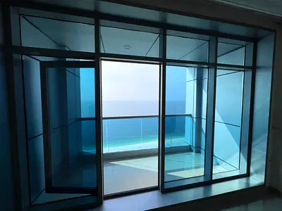 Two bedrooms and a living room - Corniche Towers, Ajman Towers. Prime location close to all services, easy access to Dubai and Sharjah roads.