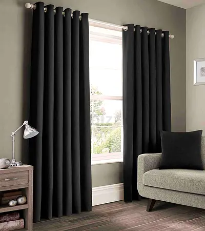 Stylish Black Drapes for Modern Interiors