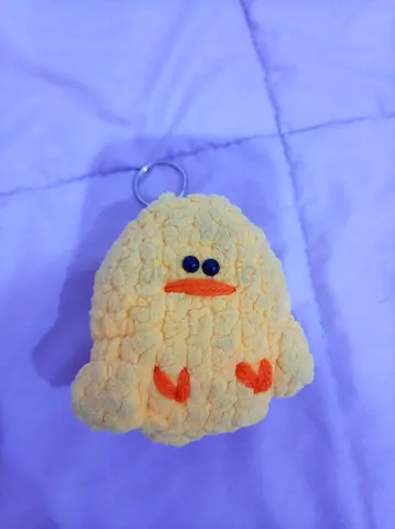 Yellow crocheted chick handmade for sale