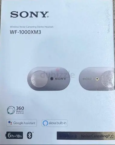 Sony WF-1000XM3 Industry Leading Noise Canceling Truly Wireless Earbuds Headphones with Google Voice