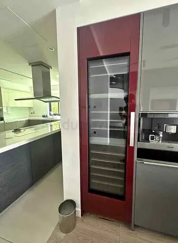 Modern Wine Refrigerator with Stainless Steel Finish