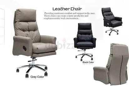 Executive highback leather revolving heavy-duty chair