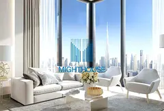 Furnished 1BR Apartment | Sobha Creek Vistas Heights A | Burj Khalifa &amp; Canal View