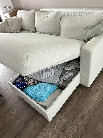 Ikea vimle L shape sofa under storage
