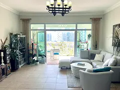 Available now. Palm master bedroom with private bathroom