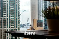 Homely 1-BR | Ain Dubai &amp; Marina Walk Access