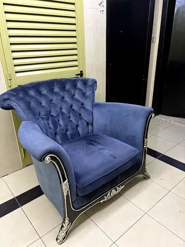 Elegant Blue Armchair