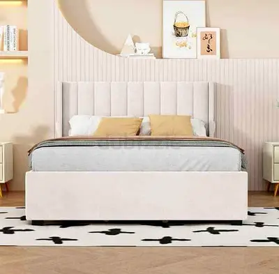 Beds For Sale in Fabric Upholstery Custom Made Brand New With Storages